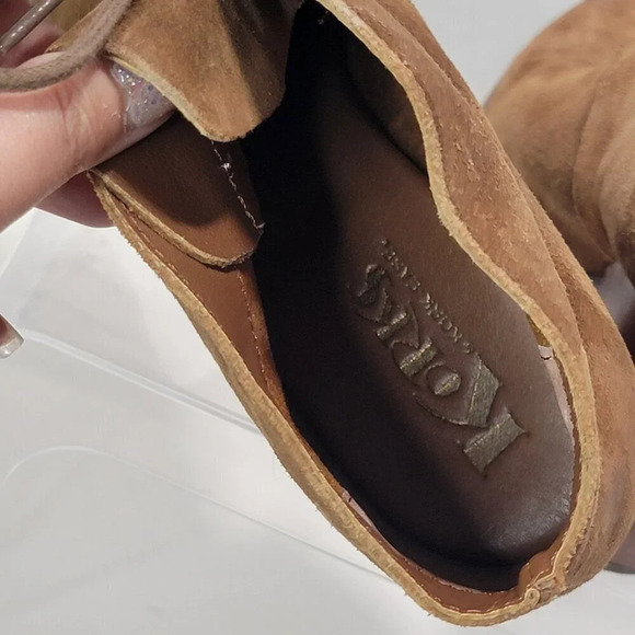 Kork-Ease Korks Roana Womens 8.5 Leather Chunky Heeled Ankle Boot Boho Bootie - Picture 9 of 11